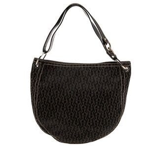 Aigner Brown Signature Nylon And Leather Small Hobo